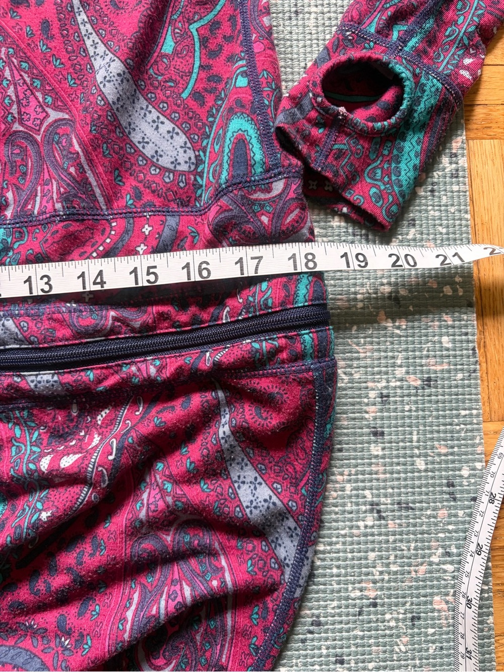 Airblaster Classic Women's Classic Ninja Suit Raspberry Teal Paisley Print - Picture 15 of 16